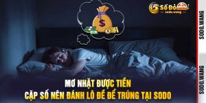 Mơ Nhặt Được Tiền Cặp Số Nên Đánh Lô Đề Để Trúng Tại Sodo